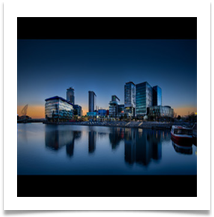 Evening at Media City - Bill Rigby